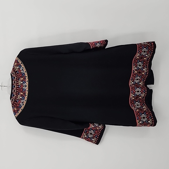 Champagne & Strawberry Embroidered Boho Jacket Size M - Picture 4 of 8